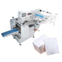 Makeup remover cotton box shrink wrapping machine